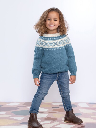 Dale Garn 405 01D Cortina Kids Genser Dale Garn 405 01D Cortina Kids Genser