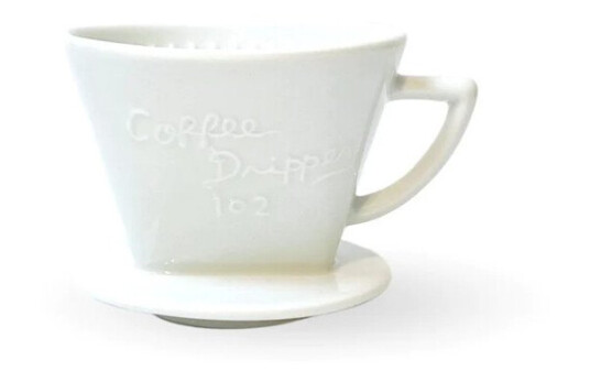 Cafec Arita Ware Trapezoid Dripper - White