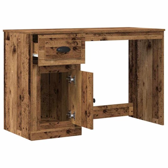 Skrivebord med Oppbevaring Gamle Tre 50x115x75 cm Ingeniørtre