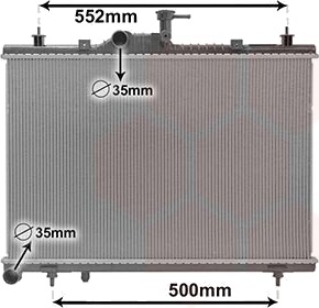 VAN WEZEL 43012705 Radiator motorkjøling