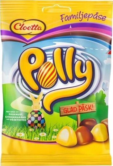 Polly Stor Påskepose med 3 Forskjellige Smaker 300 gram
