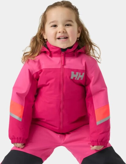 Helly Hansen Rider Vinterjakke Barn Cranberry 92 med Refleksdetaljer Helly Hansen Rider Vinterjakke Barn Cranberry 92 med Refleksdetaljer