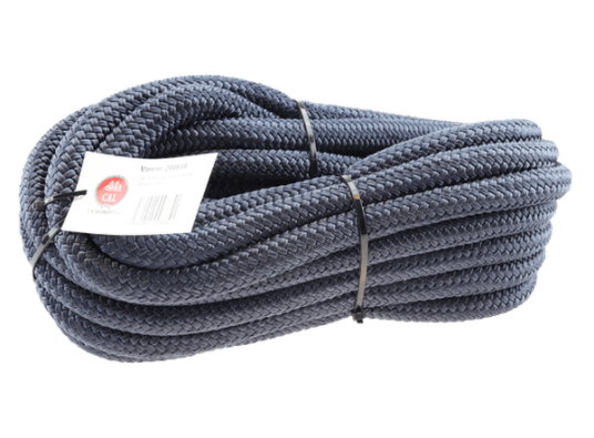 Fortøyningstau m/øye - Marine blå - 18 mm - 10m - Flettet
