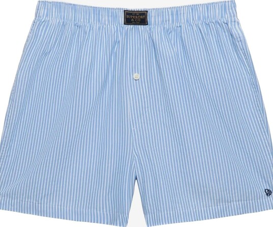 Superdry Cotton Boxer Short   CHALK BLUE STRIPE   XXL