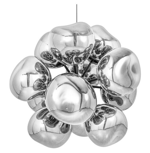Tom Dixon Melt Burst Lysekrone Silver