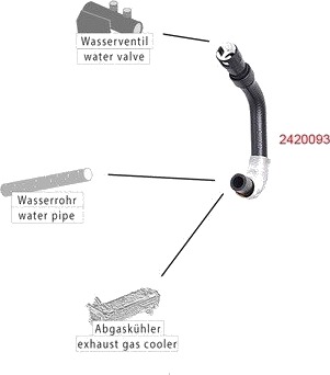 METZGER 2420093 Radiatorslange