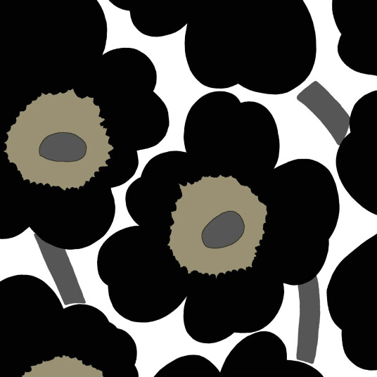Marimekko Unniko serviett 33x33 cm 20 pk Black White