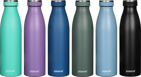 Sistema Hydrate Stainless Steel Bottle - 500 ml Sistema Hydrate Stainless Steel Bottle - 500 ml