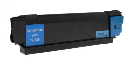 TK-580C, Tonerkassett, erstatter Kyocera TK-580C, cyan, 2.800 sider, inkClub