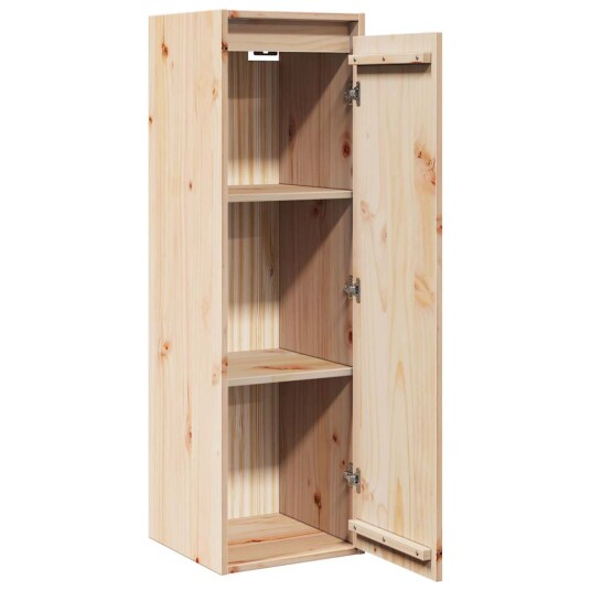 vidaXL Veggskap 30x30x100 cm heltre furu