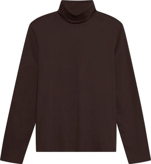 Calvin Klein Ls Lightweight Supima Rollneck T BLACK COFFEE XXL Calvin Klein Ls Lightweight Supima Rollneck T BLACK COFFEE XXL