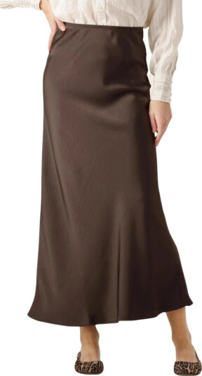 Neo Noir Dame Skjørt Brun 2XL,
