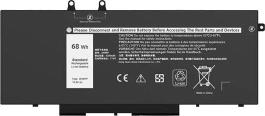 Batteri til bærbar PC for Dell Latitude 5401 5410 5411 5501 5510 5511 Precision 3541 3551 3HWPP 15,2V 68Wh