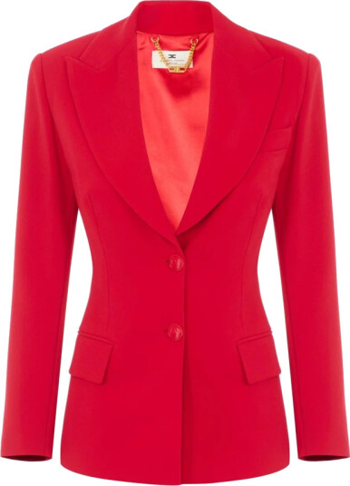 Elisabetta Franchi Dame Jakker Rød S,
