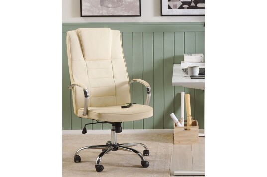 Massasjestol Grandeur Beige/Sølv Beige/Sølv Massasjestol Grandeur Beige/Sølv Beige/Sølv