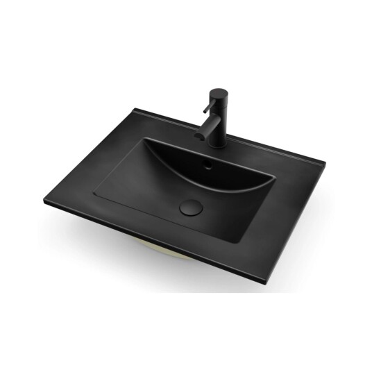 Vikingbad ADA D46 Møbel B60-120cm Svart Matt Thin H1,8cm 60cm