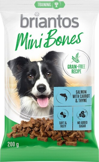 Briantos Mini Bones Kornfri Hundesnacks And Erter & Tranebær 200g