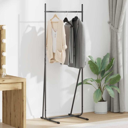  Klesstativ Svart 62 x 48 x 158 cm Stål