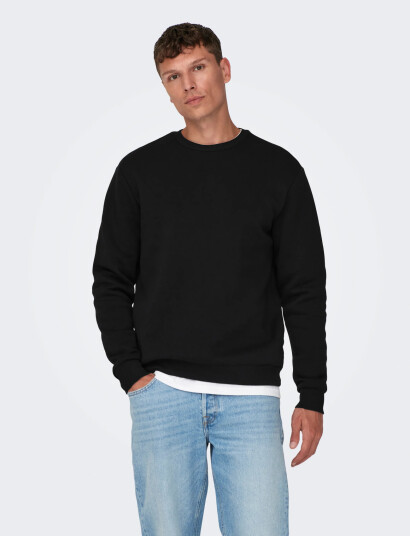 ONLY & SONS Onsceres Crew Neck Noos - Black - S ONLY & SONS Onsceres Crew Neck Noos - Black - S