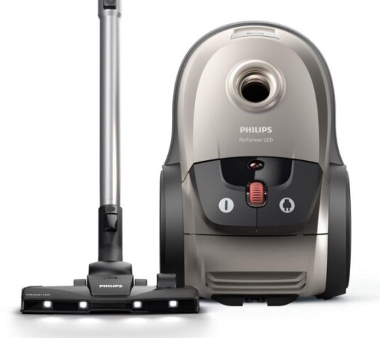 Philips XD8152 Kanister Støvsuger 900W Grå med Teleskoprør