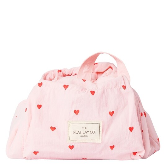 The Flat Lay Co. Parachute Drawstring Flat Lay Makeup Bag Sweet P