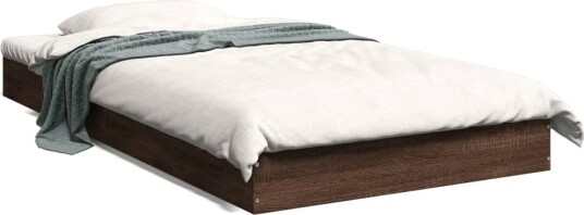 Sengeramme brun eik 90x190 cm konstruert tre 8721102599378