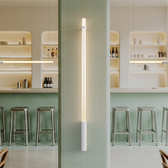 In Fine LED vegglampe hvit høyde 160 cm IP65 – DCW   Design   Aluminium