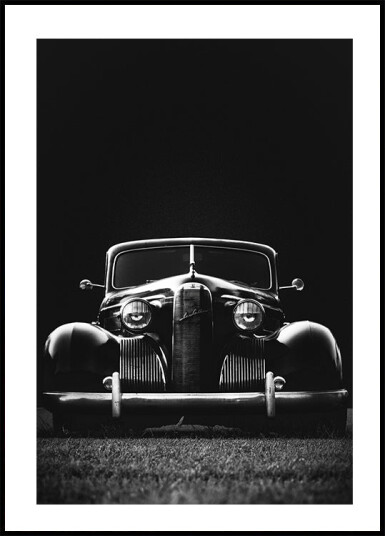 Old Black Car Plakat Plakat / 100x150cm