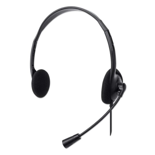 MANHATTAN MH On-Ear Stereo USB Headset, Polybag
