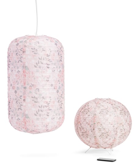 Lilou Lilou Takog Bordlampe Bird Garden Rosa