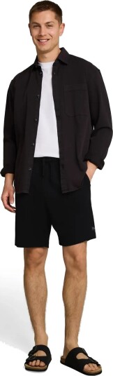 Tom Tailor Relaxed Structured Sweat Shorts   Black   S