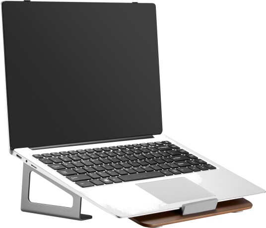 ErgoWork Optimal Laptopstativ 10-17" Aluminium/Tre ErgoWork Optimal Laptopstativ 10-17" Aluminium/Tre