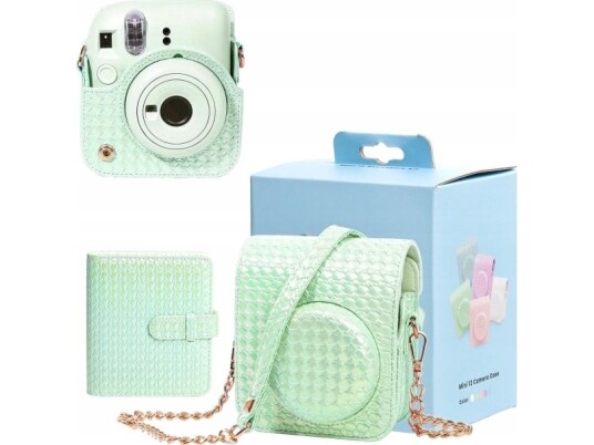 Loveinstant 2 i 1 Etui og Album til Instax Mini 12   Grøn