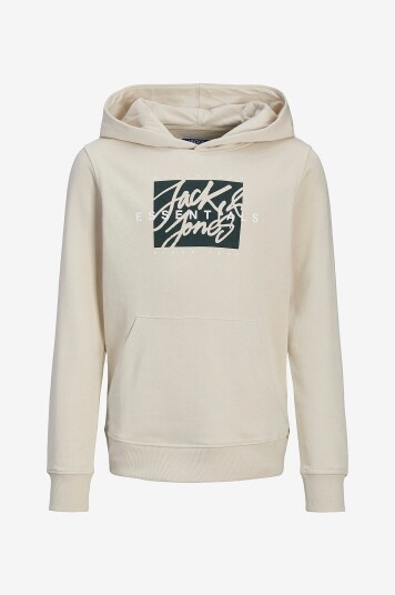 Jack & Jones Junior Hettegenser jjColton Sweat Hood Jnr Grå