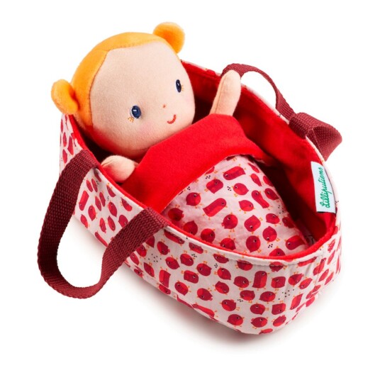 Lilliputiens Stoffdukke med bag 22 cm. Agathe Lilliputiens Stoffdukke med bag 22 cm. Agathe
