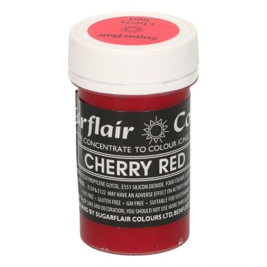Sugarflair Pastafarge Cherry Red 25g 
