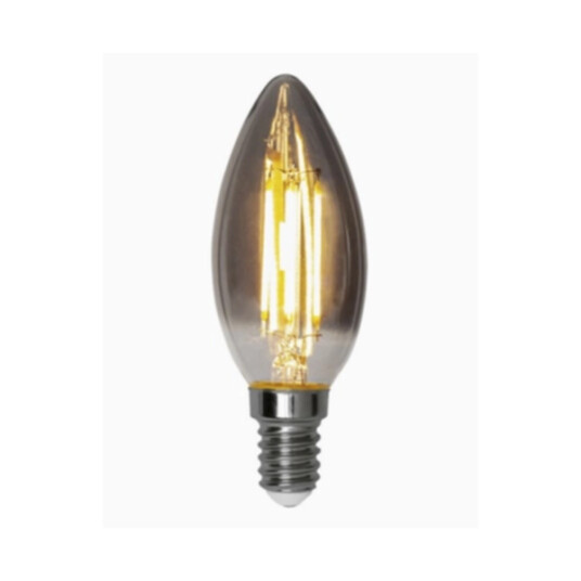 Star Trading LED-lampe E14 C37 Soft Glow Smoke 3-trinns minne