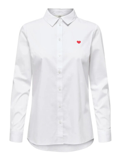 JDY Jdymio L/S Embroidery Shirt Wvn Noos - White - 38 JDY Jdymio L/S Embroidery Shirt Wvn Noos - White - 38