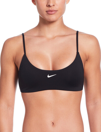 NIKE SWIM Nike Essential Bralette Bikini Top - Black - L