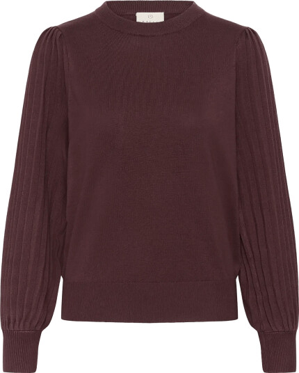 Kaffe Kalone Knit Pullover Burgundy L