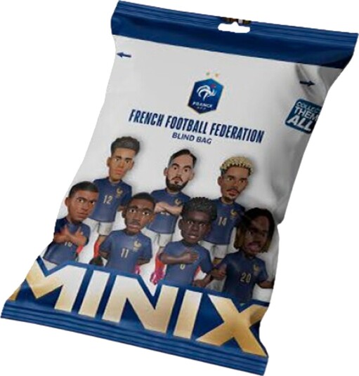 Minix Figur Blindveske World Cup Frankrike Minix Onesize Lekefigur Hvit Marineblå