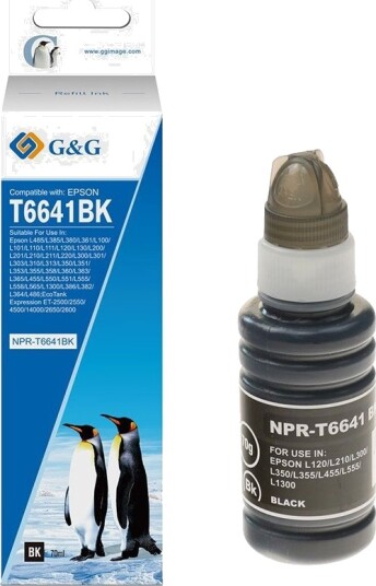 G&G Epson 664 Ecotank svart blekk 70 ml 4500 sider