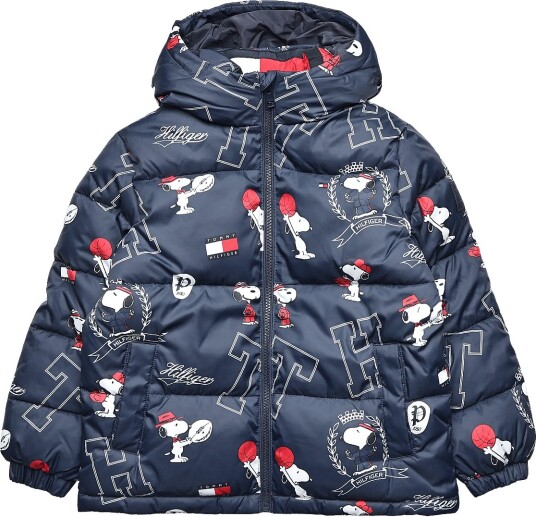 Tommy Hilfiger Peanuts Puffer Jacket Navy 104