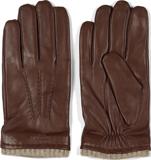 Howard London Leather Gloves  Ted - Brown - 9.5