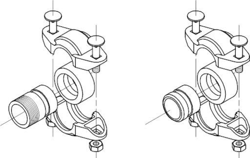 Tilkobling KP. R1.1/4" EPDM