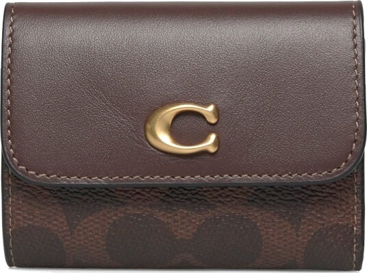 Coach Essential Card Holder Wallet Brown ONE SIZE Coach Essential Card Holder Wallet Brown ONE SIZE