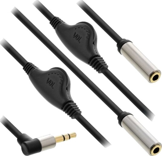 Inline 99253A 3.5Mm Hankjønn 2 X 3.5Mm Hunkjønn 0,25 M Svart