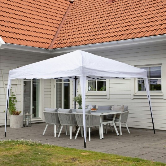 Venture Home Easy hagepaviljong hvit, brun . 1648467-03-0 1648467-01-0