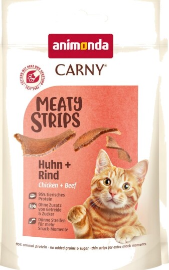 Animonda Adult Carny Meaty Strips + Kylling okse 50 g