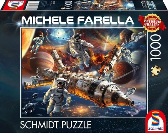Schmidt Spiele Puslespill   1000 Brikker   Magical Star Worlds: Vektl??s i verdensrommet